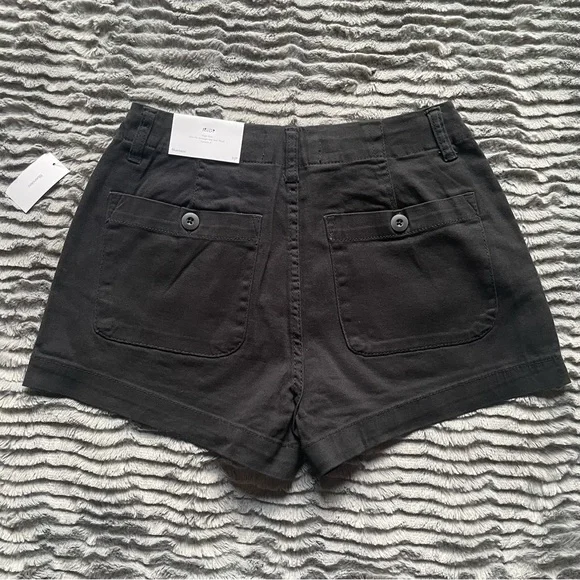 High Rise Twill Shorts - Picture 2 of 6